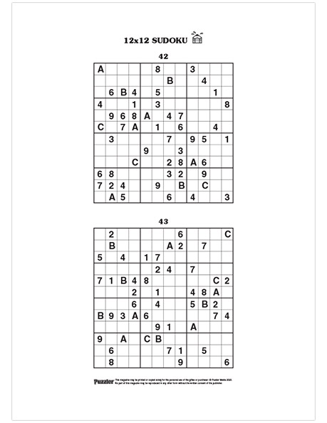 12 x 12 Sudoku