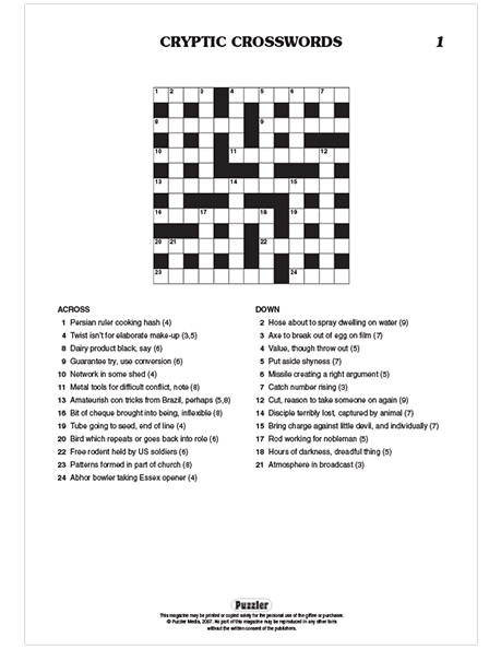 Fifty Cryptic Crosswords