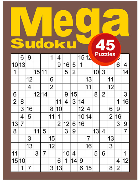 Sudoku Mega 16x16 Versão Ampliada - Médio - Volume 58 - 276 Jogos